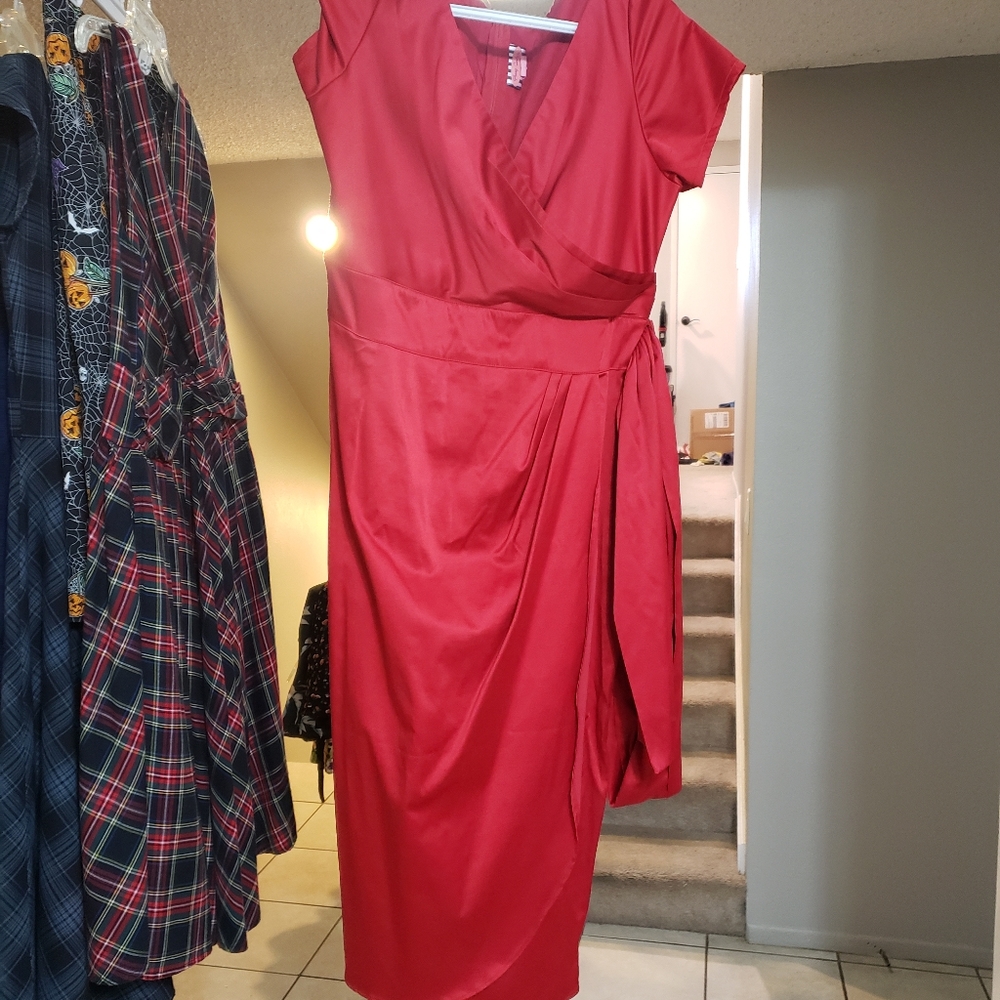 Pinup girl clothing Red Ava XL